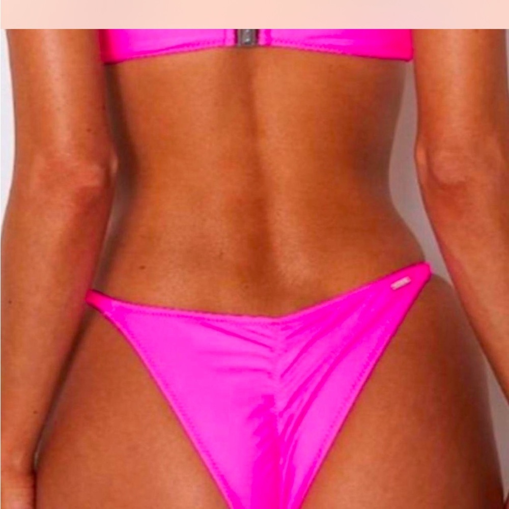 White Fox Swim Neon Pink Thira Bottoms